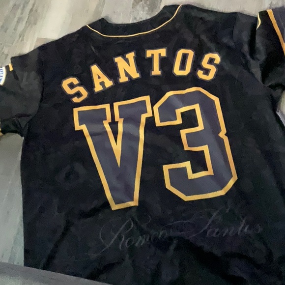 Romeo Santos unisex-adult Standard Official Baseball Jersey NEW - Picture 3 of 4